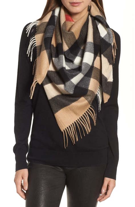 burberry plaid print scarf|authentic Burberry cashmere scarf.